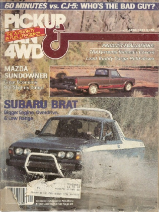 PICKUP VAN & 4WD 1981 APR - SUBARU BRAT, MAZDA SUNDOWNER*
